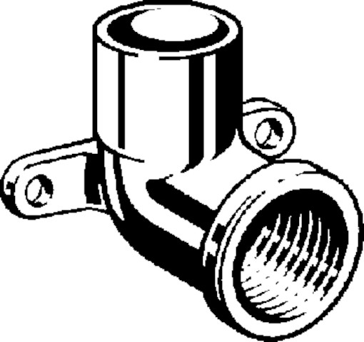 Viega Wandscheibe 94472G mit zwei Ösen in 15mm x Rp1/2 Rotguss