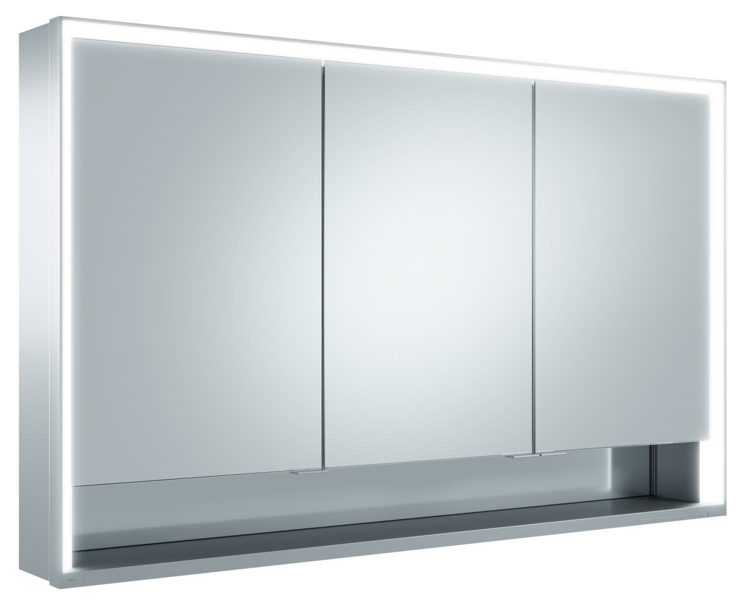 KEUCO SPS R. Lumos 14305, mit Ablagef., Vorbau, silb-elox., 1200x735x165mm