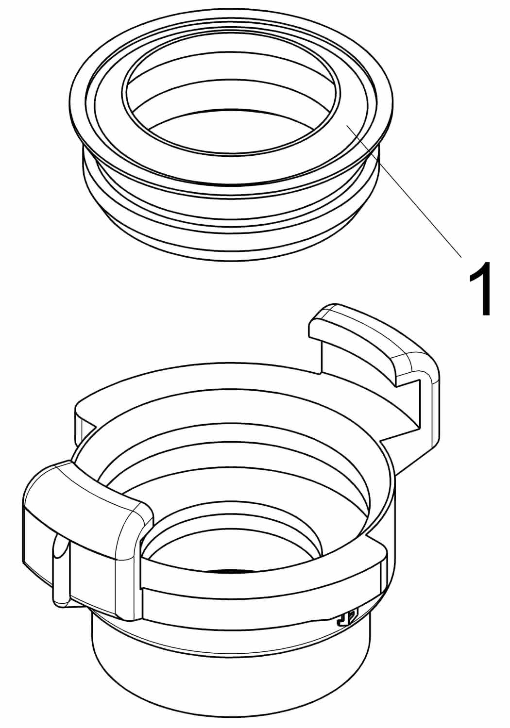 Schnellkupplung Gewindestück IG DN20 3/4",MS,KTW u.W270 Freigabe