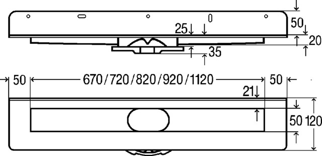 Viega Duschrinnen-Grundkörper Advantix 4982.20 in 800mm Edelstahl