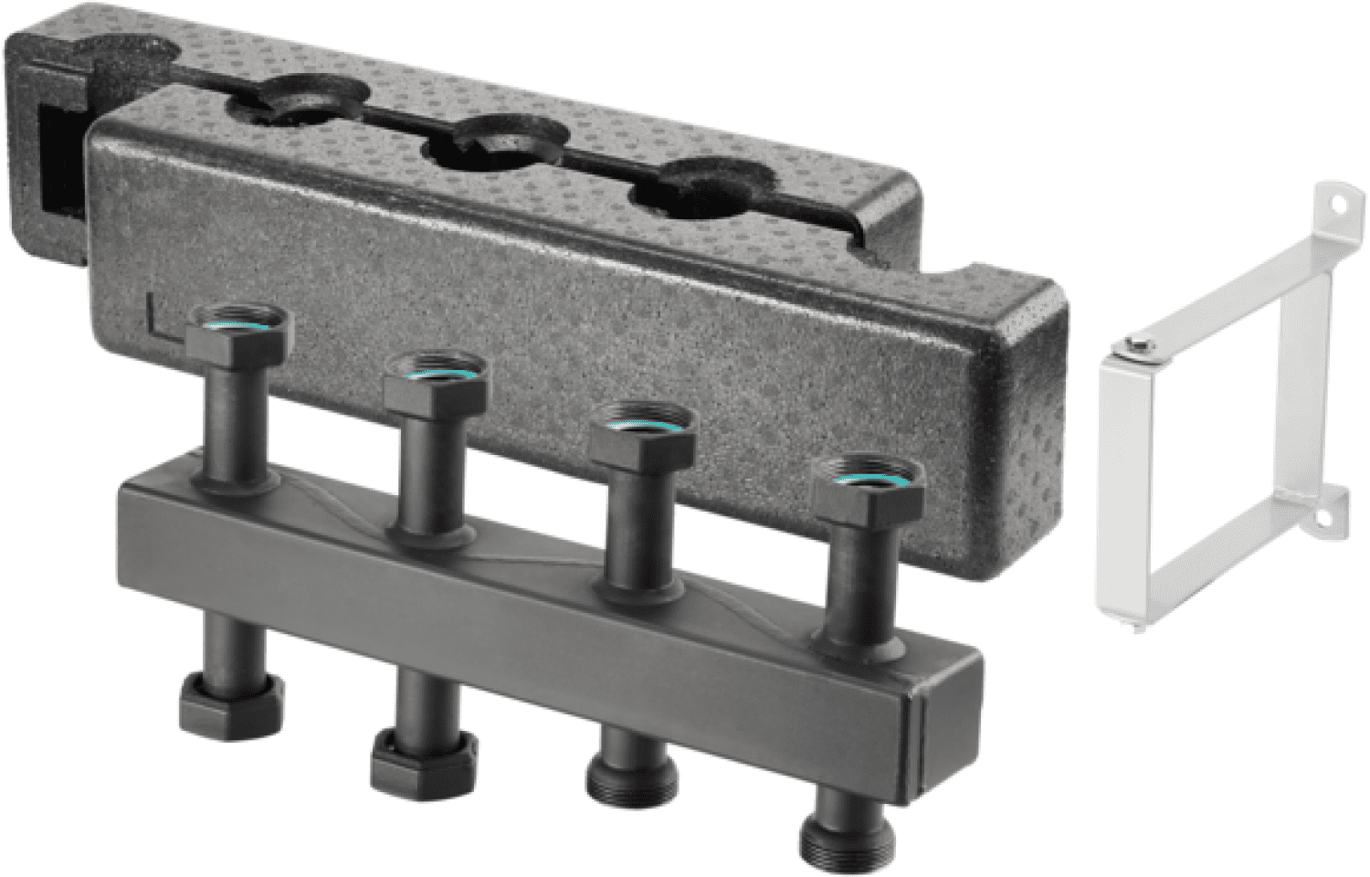 OVENTROP-Kompaktverteiler für Regumat DN 25, für 5 Heizkreise, Stahl