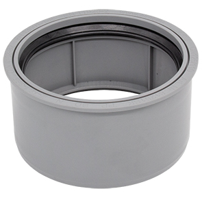 airfit Superkurz-Reduzierstück DN125x110 aus PP, grau
