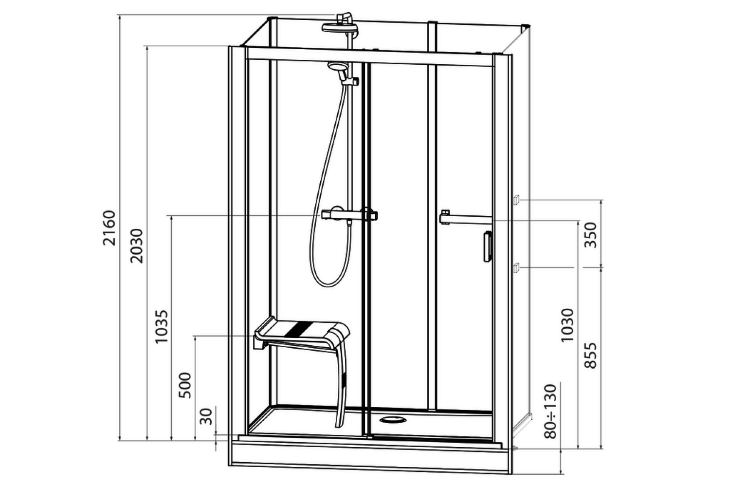 Roth Komplettdusche Vinata Comfort Ni Hoch anthrazit 1360x777 ESG klar