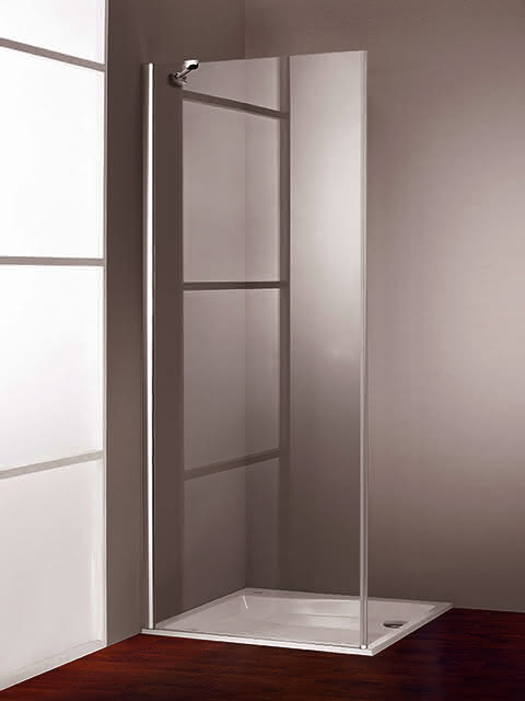 Hüppe DA 501 Design pure 4-Eck SW 90 H:2000 silber matt klar