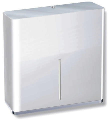 HEWI WC-Großrollenhalter, Edelstahl, weiß besch., 1 WC-Großrolle