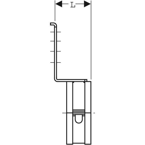 Geberit Ablaufrohrschelle, zu Geberit Montageplatte d 50-56