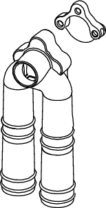 TECE-Schallschutzelement für 1/2" Doppelwandscheibe