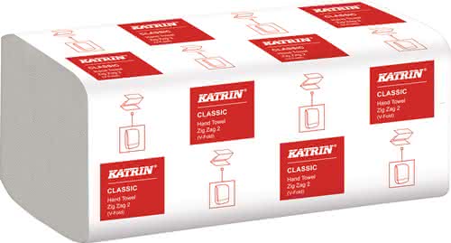 Falthandtuch Katrin Classic ZZ 2 L244xB230ca.mm weiß 2-lagig ZickZack Falthandtuch Katrin Classic ZZ 2 L244xB230ca.mm weiß 2-lagig ZickZack