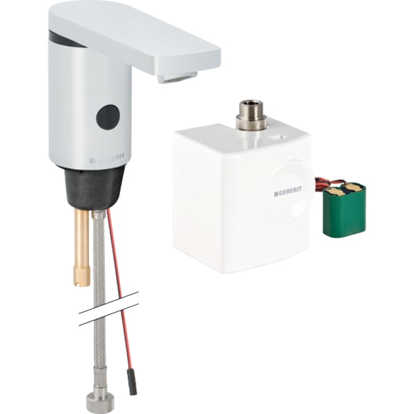 Geberit Typ 186 Waschtischarmatur, Generator ohne Mischer, hochglanz verchromt Geberit Typ 186 Waschtischarmatur, Generator ohne Mischer, hochglanz verchromt