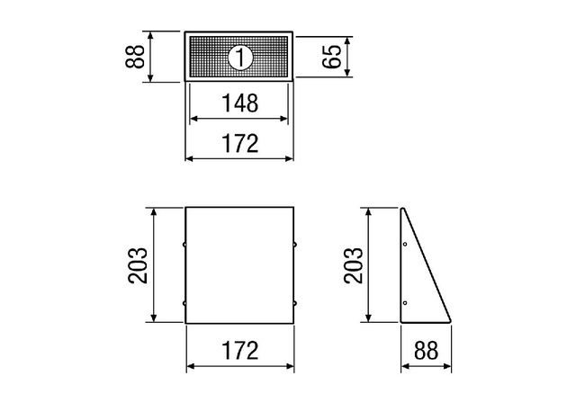 Maico Wandstutzen KW-AL 12W Außenluft, DN 125, weiß