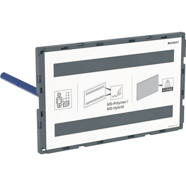 Geberit Omega Abdeckplatte flächenbündig, kundespez.