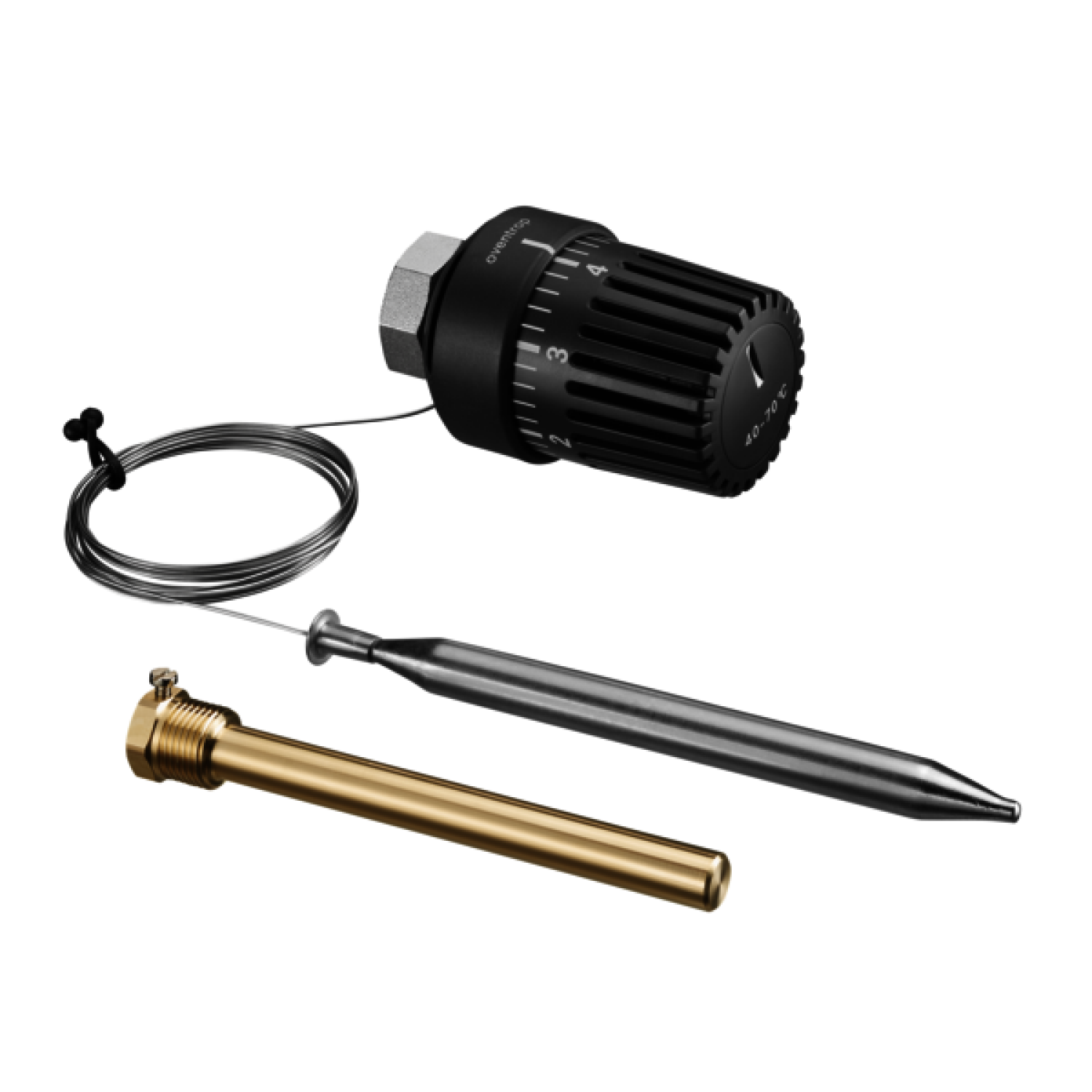 OVENTROP-Temperaturregler m. Tauchfühler 70-100 C, Kapillarrohr 5m,Anschluss 1/2" OVENTROP-Temperaturregler m. Tauchfühler 70-100 C, Kapillarrohr 5m,Anschluss 1/2"