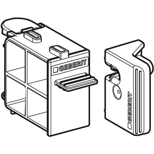 Geberit Schublade für Einwurf für Spülkastenstein Geberit Schublade für Einwurf für Spülkastenstein