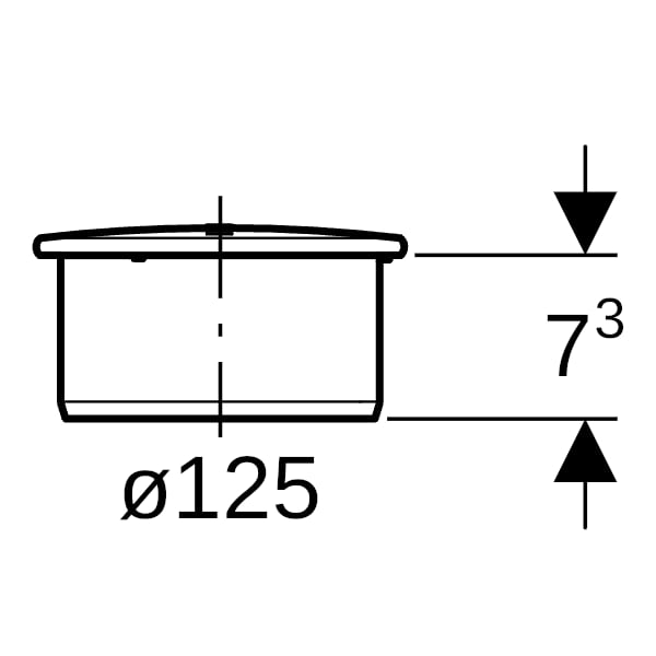 Geberit Silent-PP Muffenstopfen d125