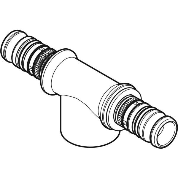 Geberit Mepla T-Stück mit IG Rg d32-Rp1-32