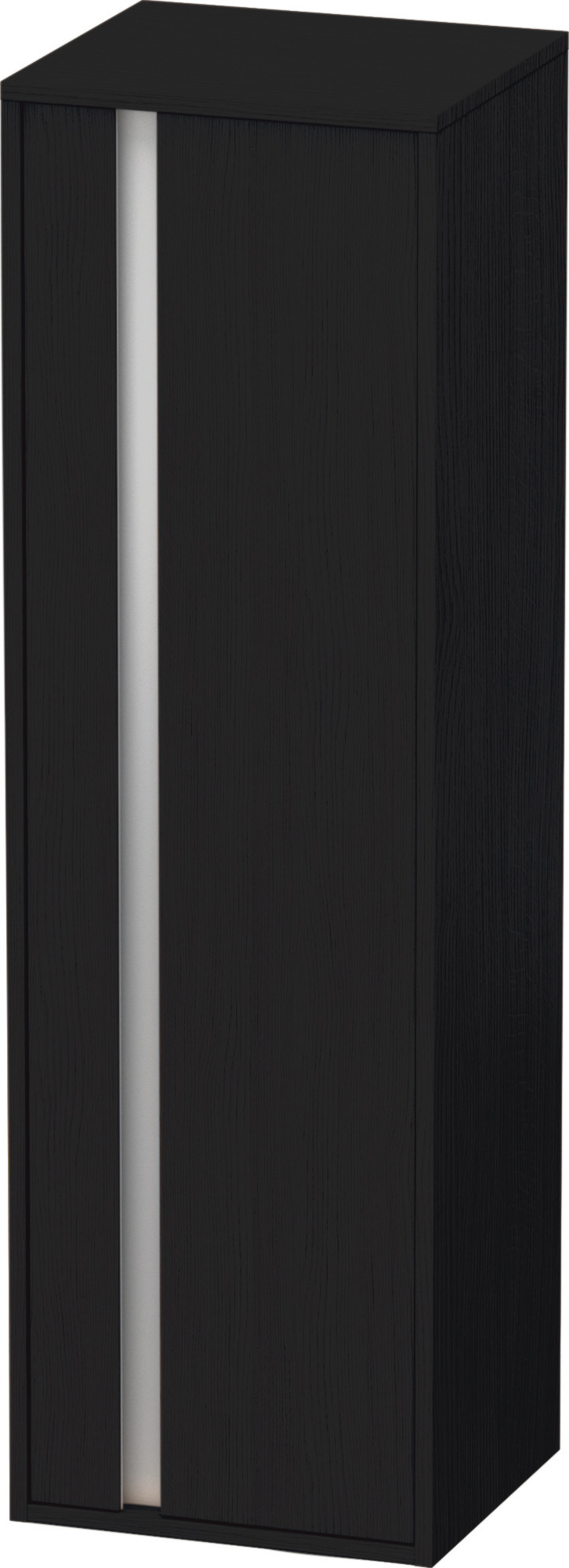 Duravit Hochschrank Ketho 360x400x1320mm 1 Tür, TA rechts, Eiche Schwarz