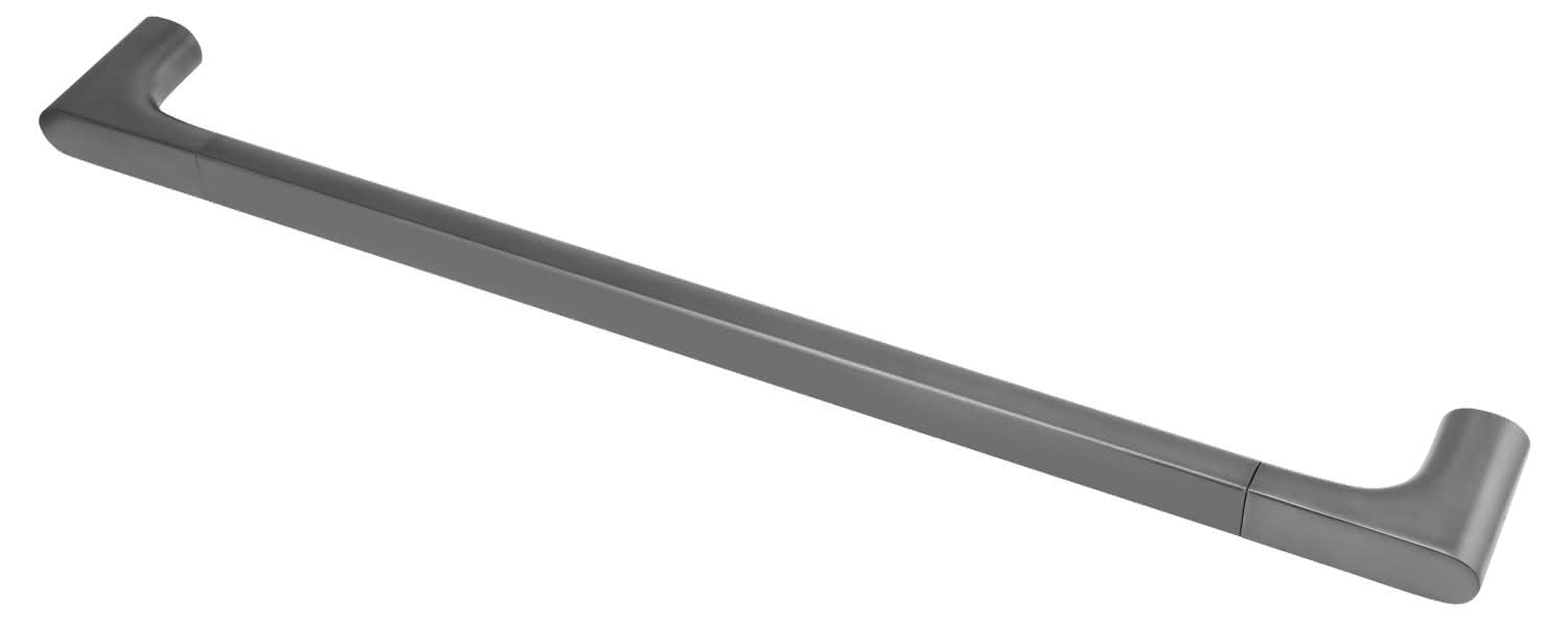 KEUCO Badetuchhalter Edition 400 11501, Schwarzchrom gebürstet, 800 mm