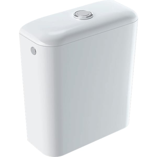 Geberit iCon AP-SPK aufges., 2-Mengen-Sp. Wasseranschl. seitl., Keraweiß Tect