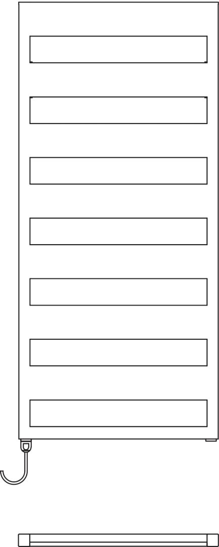 Kermi Casteo -E BH 1806x500x30 mm max.P800,RAL9016,WRX re.RAL9003/WEI,SK1