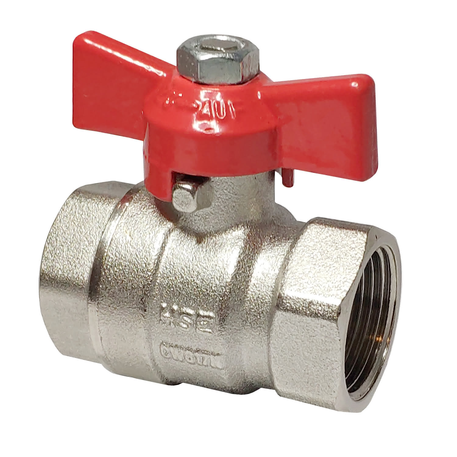 Kugelhahn 1/2" Nr.1454 roter Flügelgriff Kugelhahn 1/2" Nr.1454 roter Flügelgriff