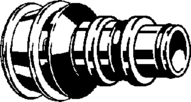 Viega Steckadapter Raxofix 5322.3 in 16mm Rotguss