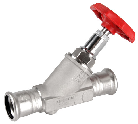 KEMPER NIRO Freistrom-Absperrventil Edelstahl, o.Entl., MAPRESS DN50/54mm KEMPER NIRO Freistrom-Absperrventil Edelstahl, o.Entl., MAPRESS DN50/54mm