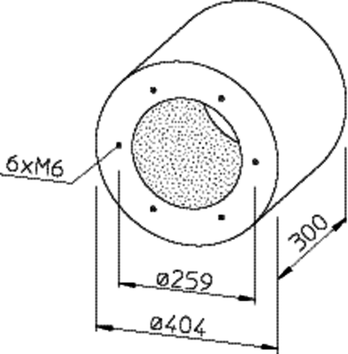 Helios RSD 225/300 Rohrschalldämpfer für Flanschanschluß