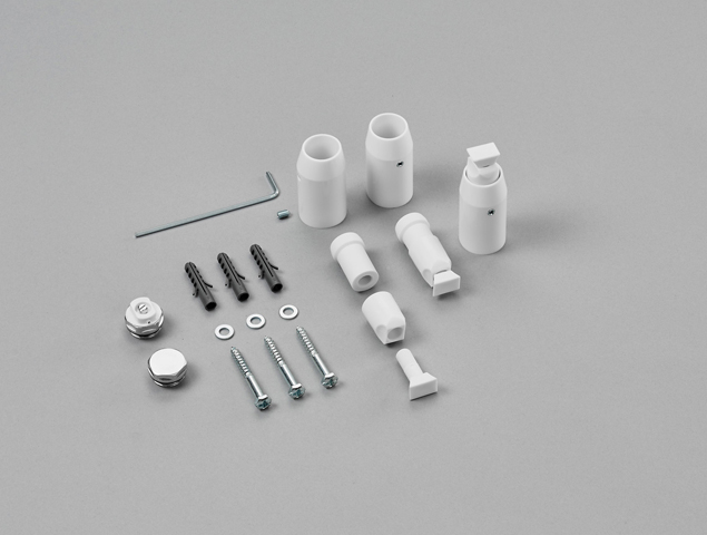 Zehnder Zubehör Wand-Montagezubehör Sonderlack., Set für Zehnder Zeno