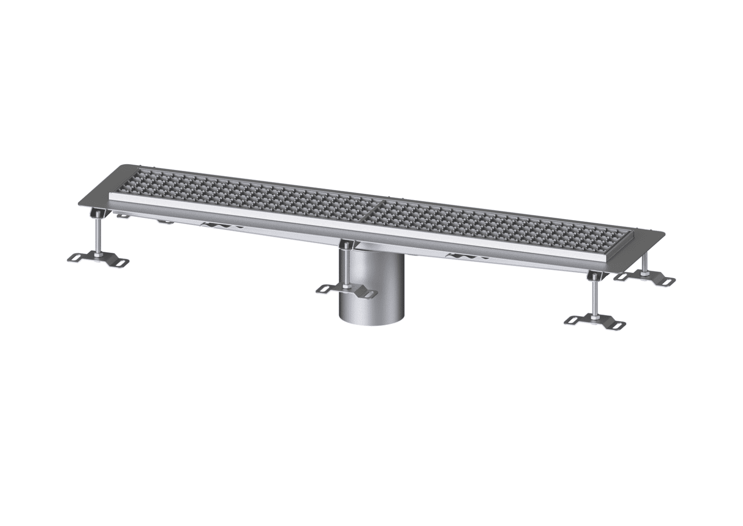 KESSEL-Kastenrinne Ferrofix Klebeflansch H: 15 mm, 156 x 1014 mm