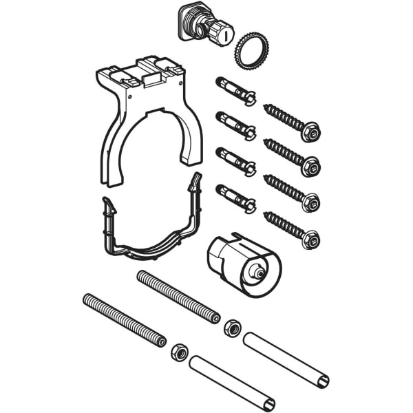 Geberit Mzb zu Kombifix Element für WWC, mit Sigma UP-SPK, 12 cm