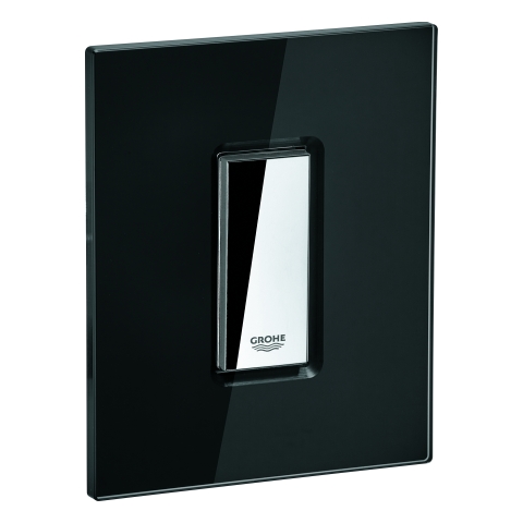 GROHE Abdeckplatte 42373 mit Drucktaste velvet black GROHE Abdeckplatte 42373 mit Drucktaste velvet black