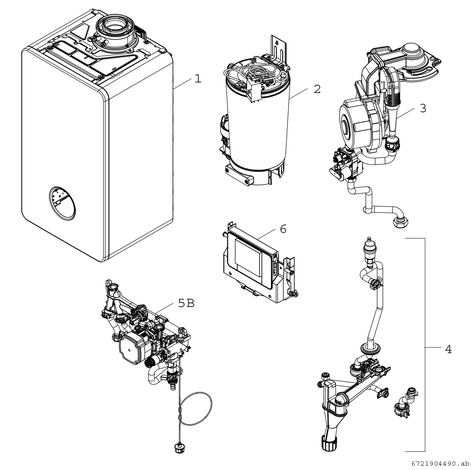 BOSCH Gas-Brennwertgerät, wandhängend GC5800iW 14 P 23, mit Touch-Bedienfeld