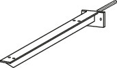 DU Konsolenträger Universal 420x90mm unsichtbar, T-förmig