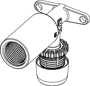 TECElogo-Ax Wandscheibe lang Dimension 16 x Rp 1/2", Siliziumbronze