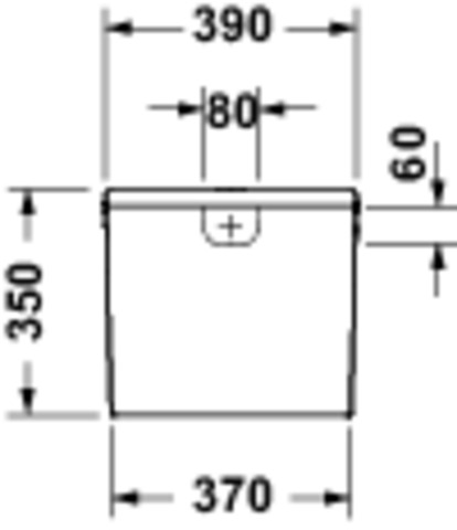 Duravit D-Code Spülkasten 6/3L, UWL-Kl.2 Wasseranschl. unten L, Weiß Hochglanz