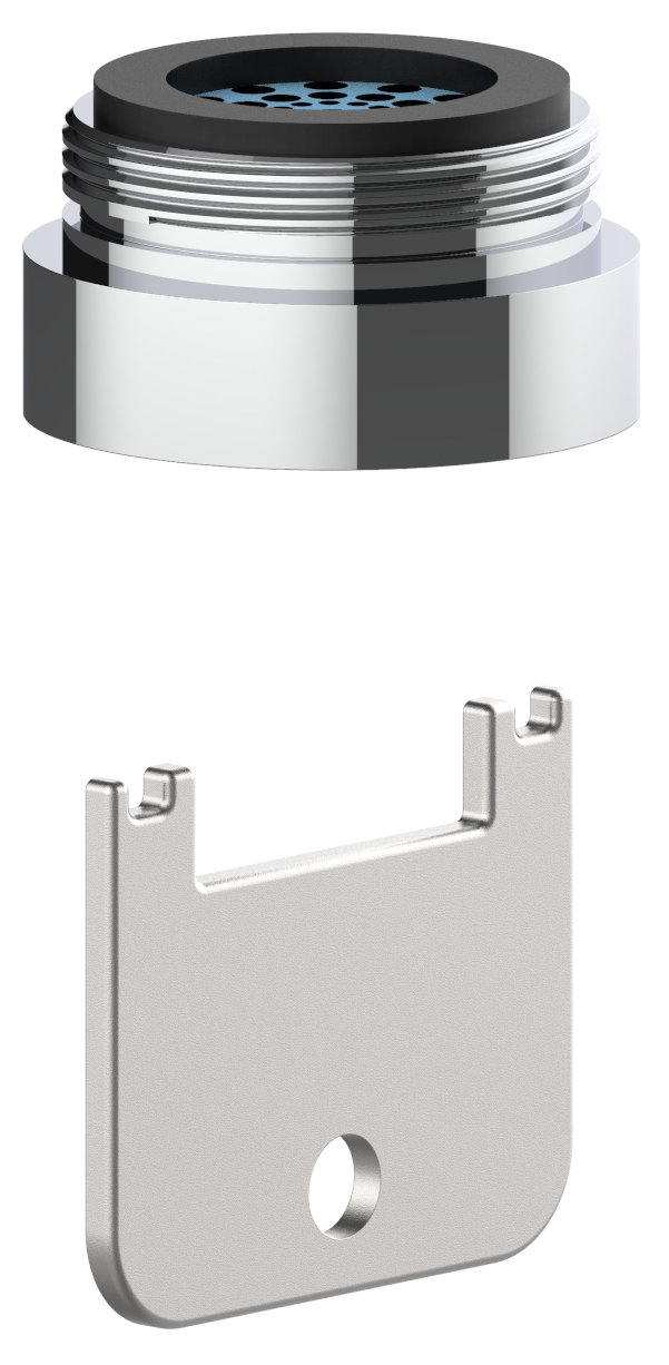 KEUCO Strahlregler Ersatzt.ARM 50100 M 24x1 diebstahlsicher, verchr.