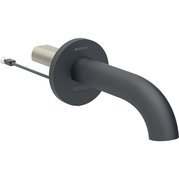 Geberit Piave WT-Armatur, Wandmontage L:22cm, schwarz matt / Etc.