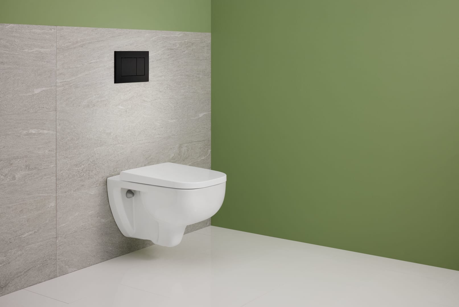 Geberit Renova Plan Set WWC-Tiefspüler TurboFlush, m. WC-Sitz, T:54cm, weiß
