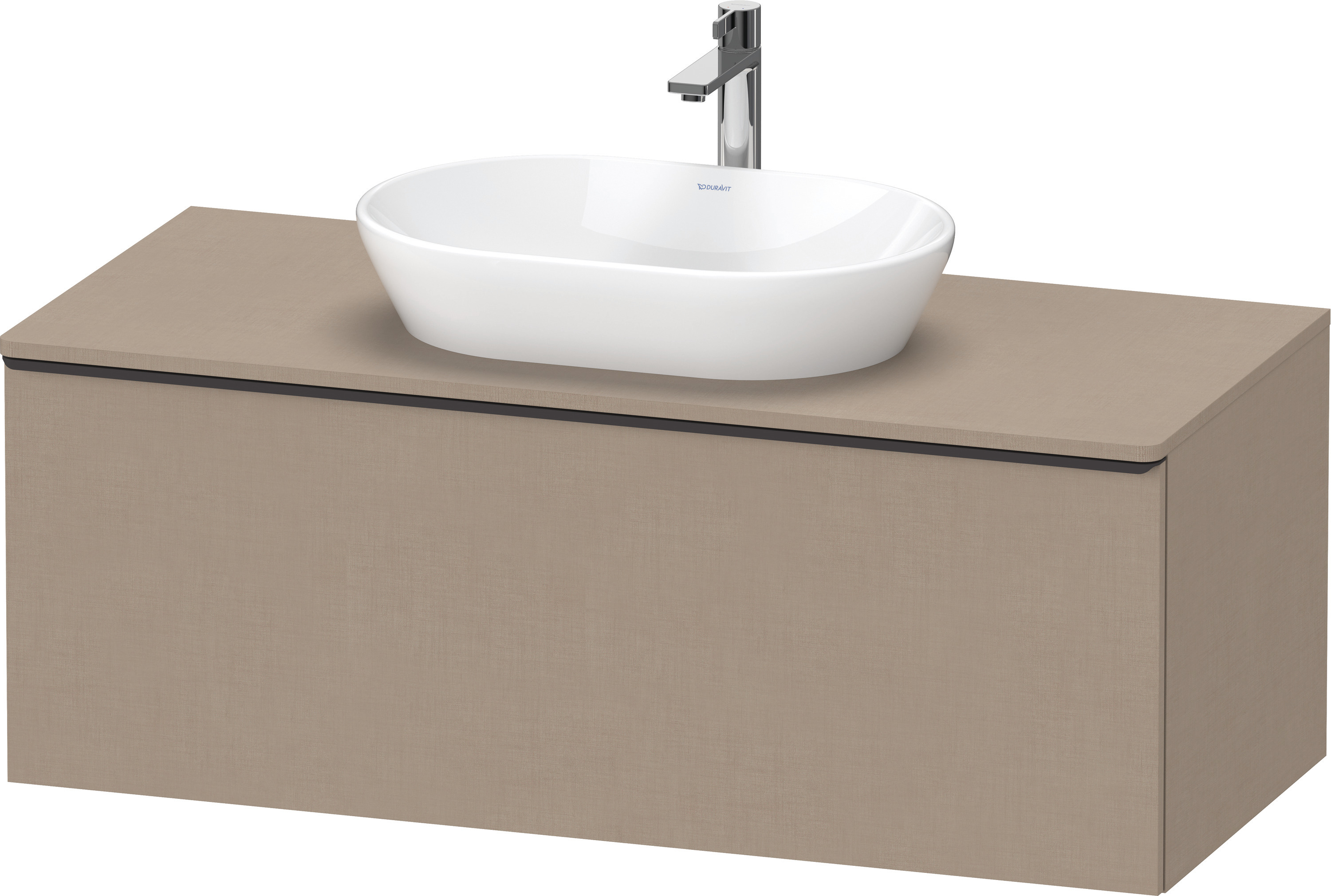 Duravit D-Neo,Kons-WTU,Ausz:1,Gr:Diam.Schwarz 1200x550x459mm,Wdh, Leinen Matt, Dekor