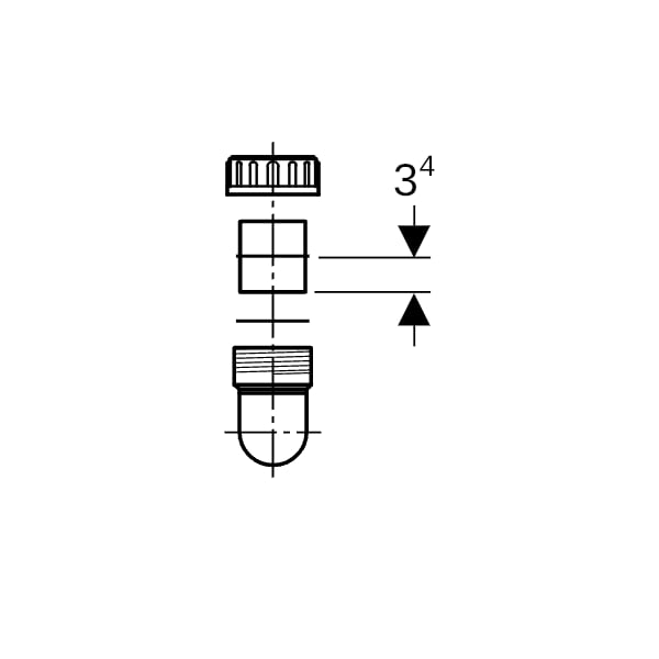 Geberit PE Rohrbogengeruchsverschluss d75