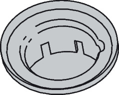 Hansgrohe Schlauchfutter 3-Loch Wannenarmatur