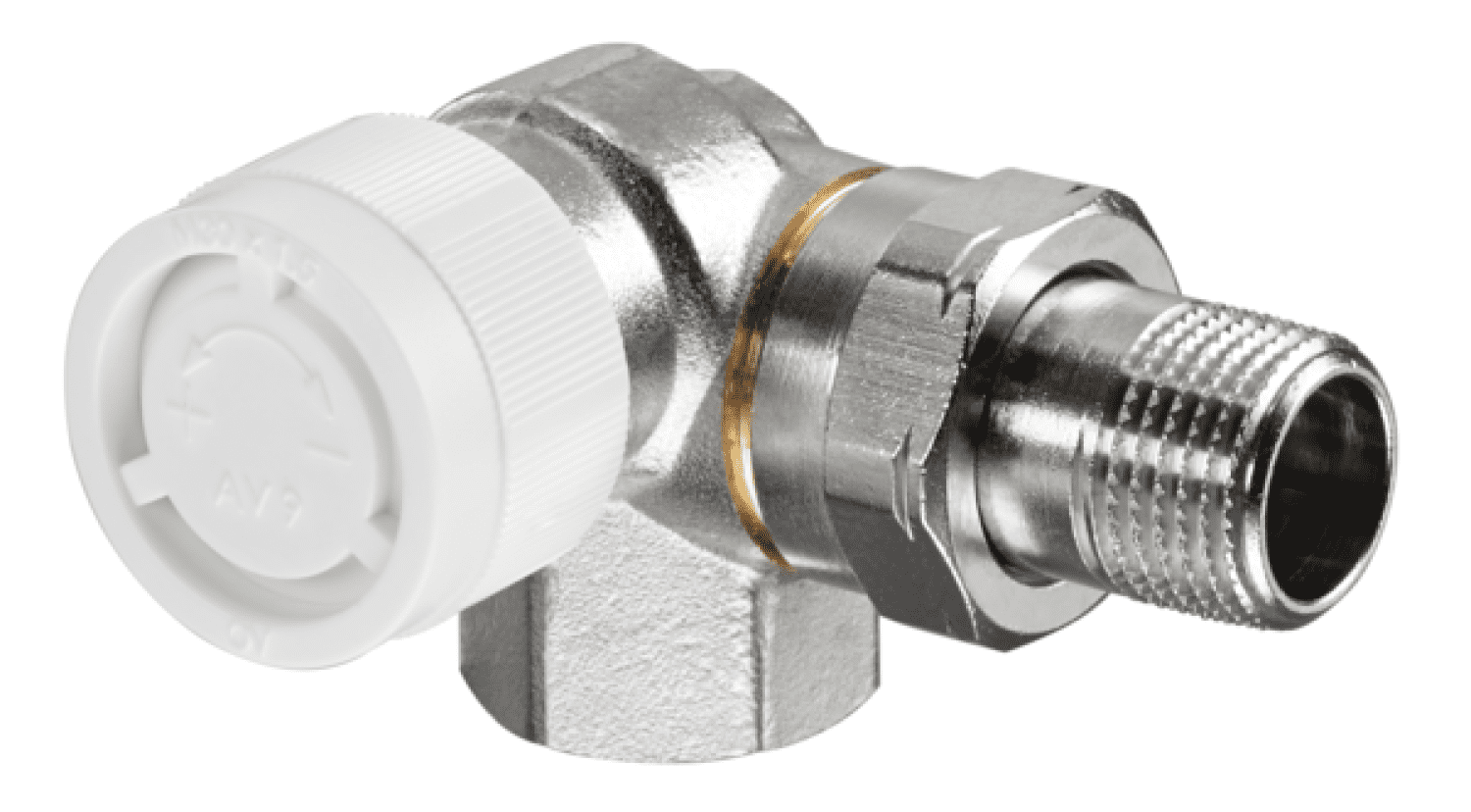 OVENTROP-Thermostatventil "AV 9" DN15, R 1/2", PN10, Winkeleck links