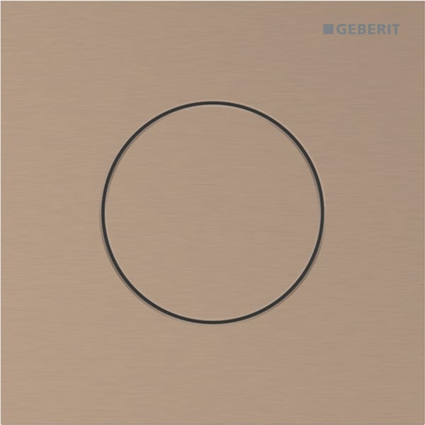 Geberit Typ 40 BetPl., rund, f. UR-Strg. pneum. Sp., rotgold gebürstet, Etc