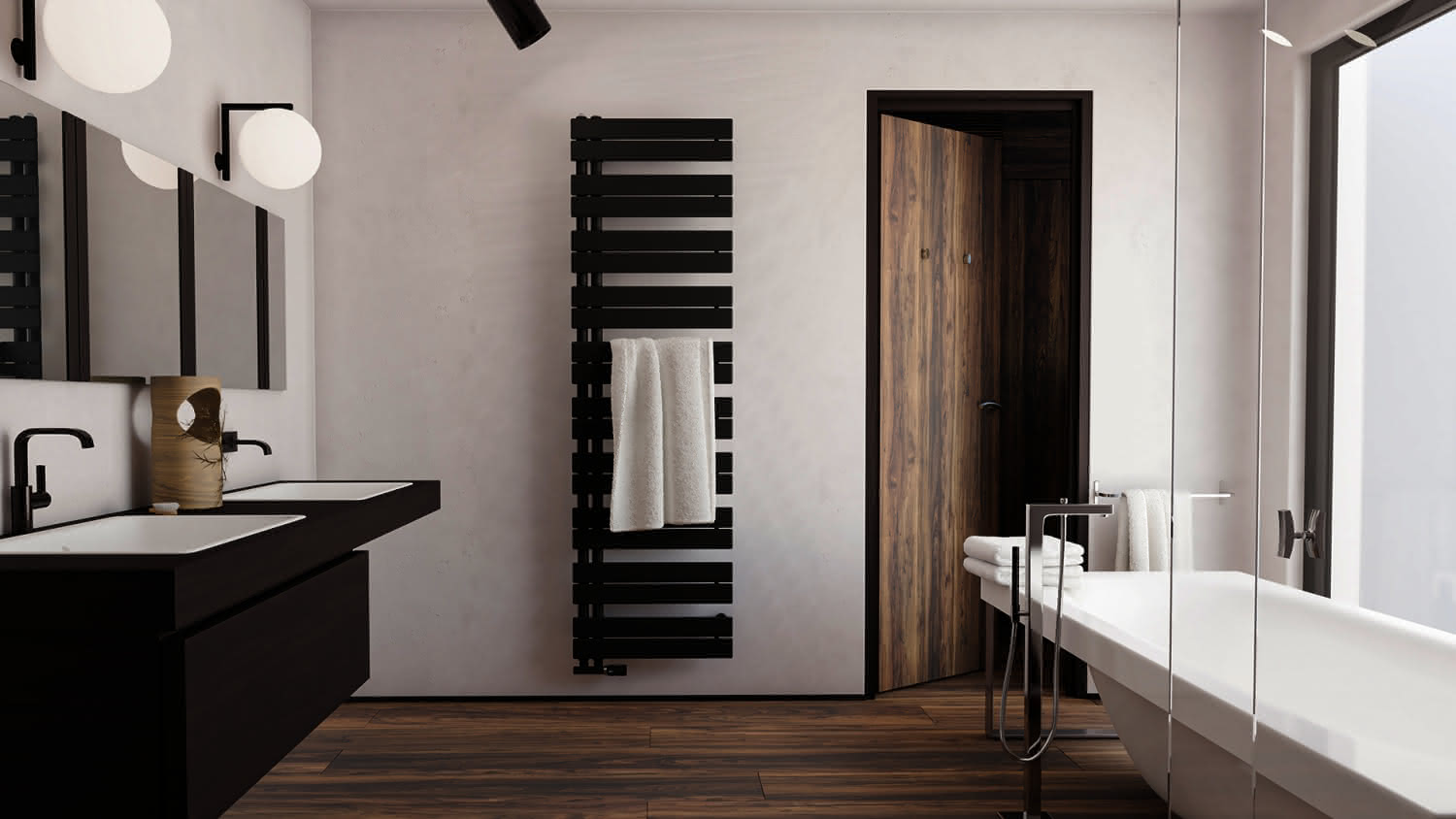 ZE Design-HK Roda Duo ROI-180-060 1864x67x550, RAL 9016