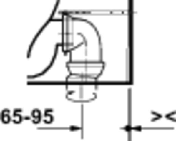 Duravit Starck 3 Stand-WC,Tiefsp.,570mm,Riml. Abgang waagr.,Weiß Hochglanz