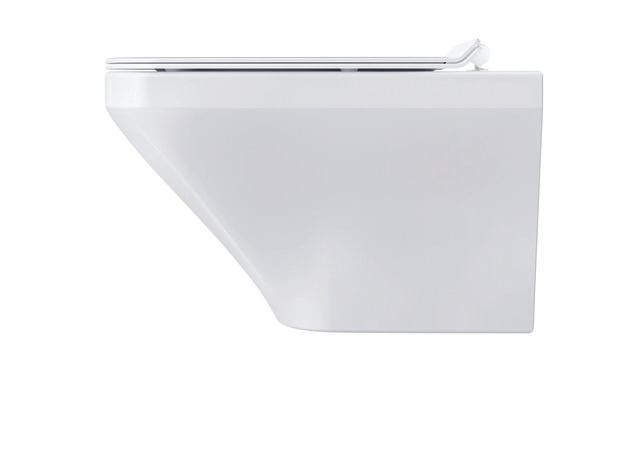DU WC-Sitz DuraStyle ohne SoftClose Scharniere edelstahl, lang, weiß