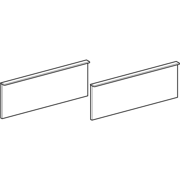 Geberit Set Schubl. Front für iCon US für DWT Breite 120 cm, platin (2 St.)