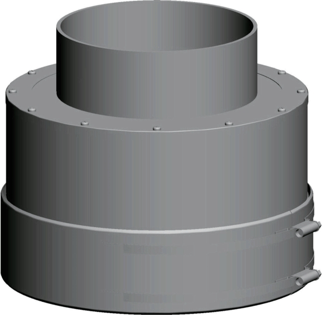 Wolf Mündungsabschluss DN200/300 290 mm, aus Edelstahl/PP Wolf Mündungsabschluss DN200/300 290 mm, aus Edelstahl/PP