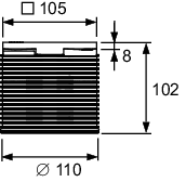 TECEdrainpoint S Rostrahmen Kunststoff 100 x 100 inkl. Designrost