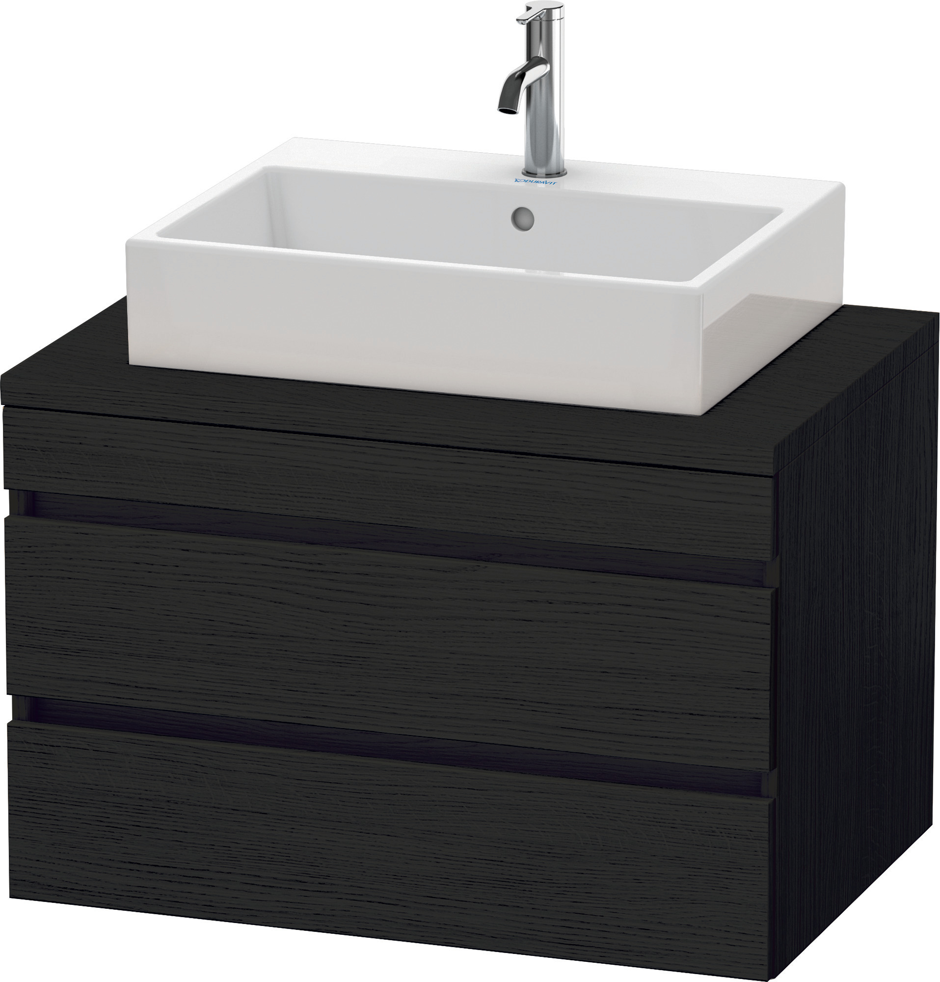 Duravit WTU DuraStyle f. Konsole 512x800x548 2SchKa, Eiche Schwarz